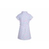 Blauw gestreept kleedje met roze bloemetjes - Marit light blue 